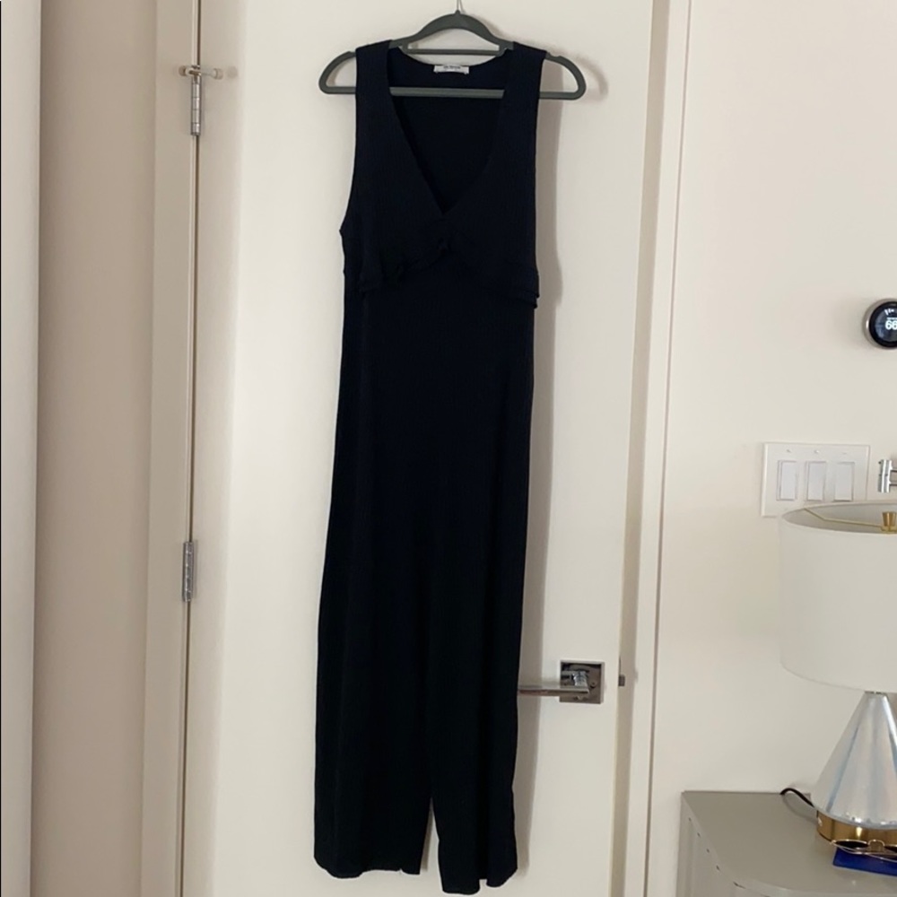 Black ribbed Zara jumpsuit